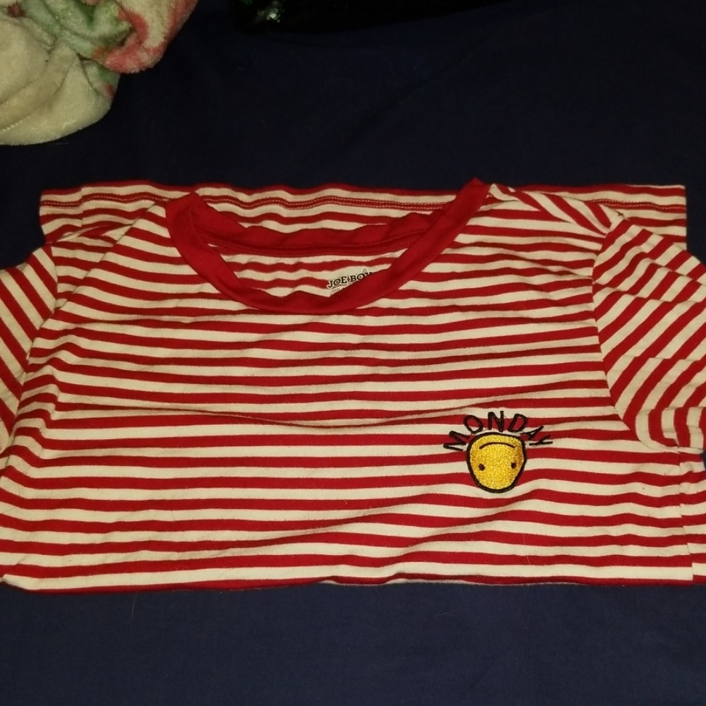 Red & White striped tshirt